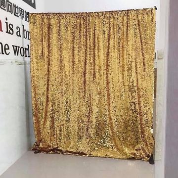 Gold Sequin Drape backdrop