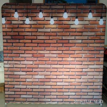 Red Brick and Lights backdrop